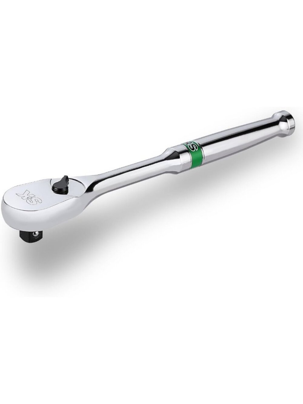 90-Tooth Ratchet Handle, 3/8" Drive, Pear Head, Durable Alloy Steel Tool